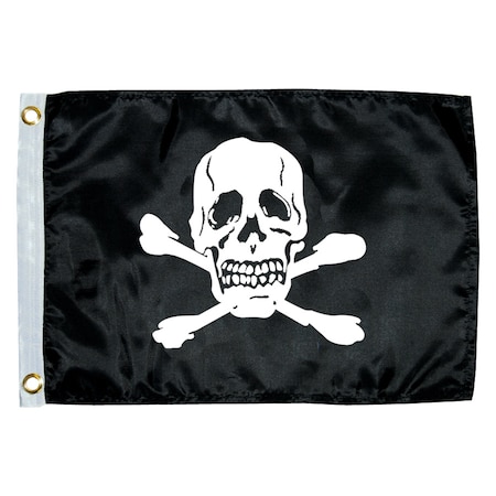 Taylor Made 12" x 18" Jolly Roger Novelty Flag 1818